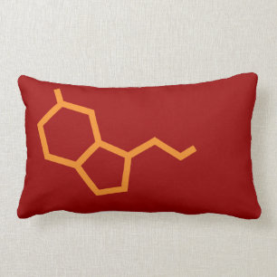 Serotonin - Dopamine - love and happiness Lumbar Pillow