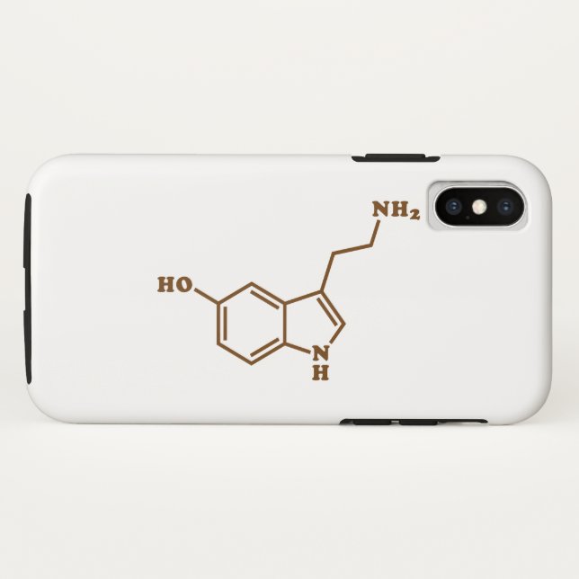 Serotonin Molecular Chemical Formula Case-Mate iPhone Case (Back (Horizontal))