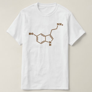 Serotonin Molecular Chemical Formula T-Shirt