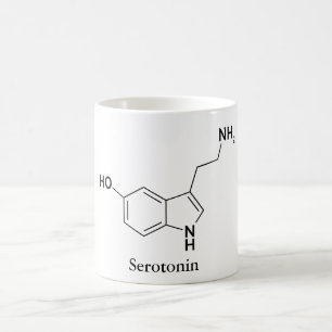 Serotonin Molecule Chemistry Science Coffee Mug