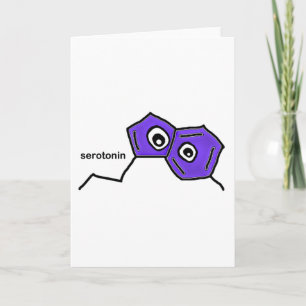 Serotonin Neurotransmitter Card