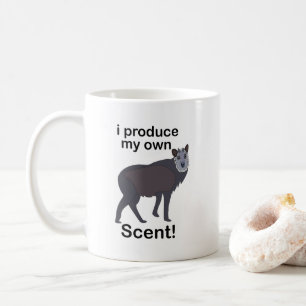 Serows Animal I Produce My Own Scent Funny Quote Coffee Mug