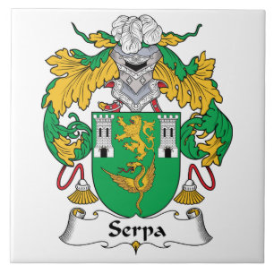 Serpa Family Crest Tile