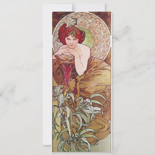 Serpent Art Nouveau Invitation (Front)