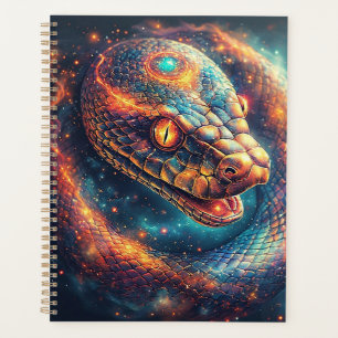 Serpent Cosmique aux Écailles Brillantes
