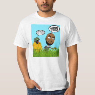 Serpent dans l'herbe T-shirt à valeur masculine