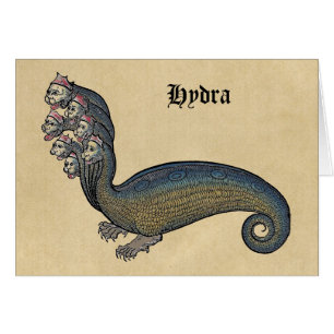 Serpent de mer d'Hydra Cartes pour notes
