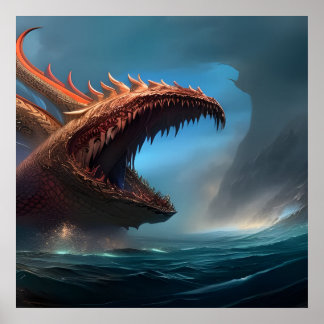 Serpent de mer - Poster de Jörmungandr