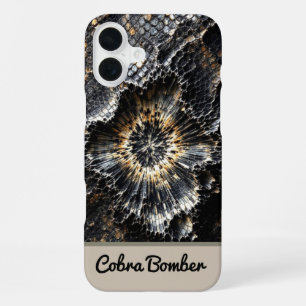 Serpent Guard: Custom Snake Skin iPhone 16 Plus Case