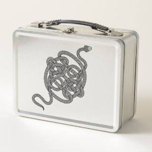 Serpent Knot [black] Metal Lunchbox