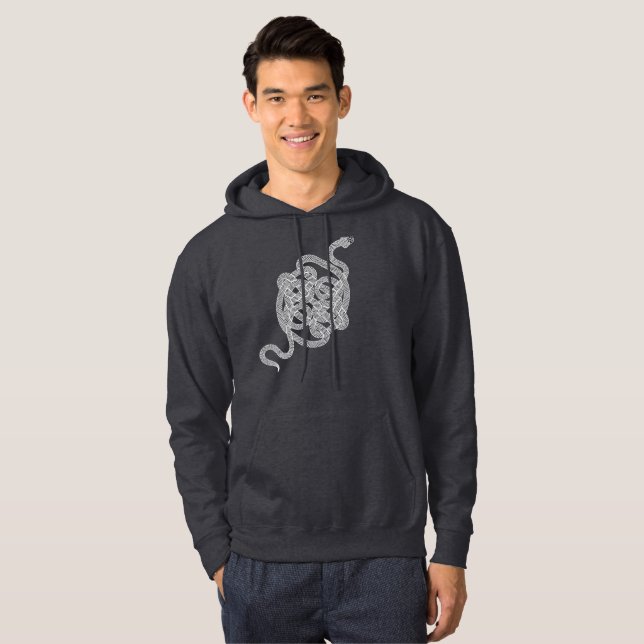 Serpent Knot [white] Hoodie (Front Full)
