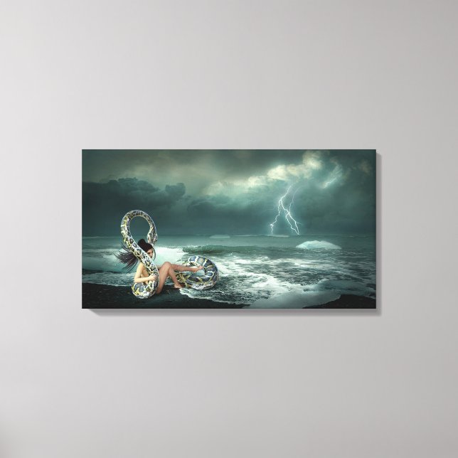 Serpent Love Canvas Print (Front)