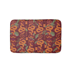 Serpent Luxe Pattern - The White Lotus Bath Mat