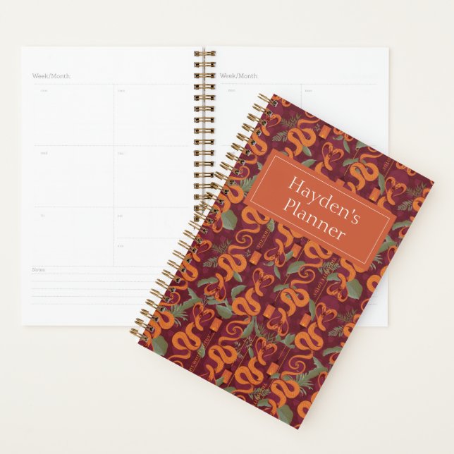 Serpent Luxe Pattern - The White Lotus Planner (Display)