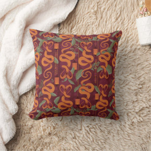 Serpent Luxe Pattern - The White Lotus Throw Pillow