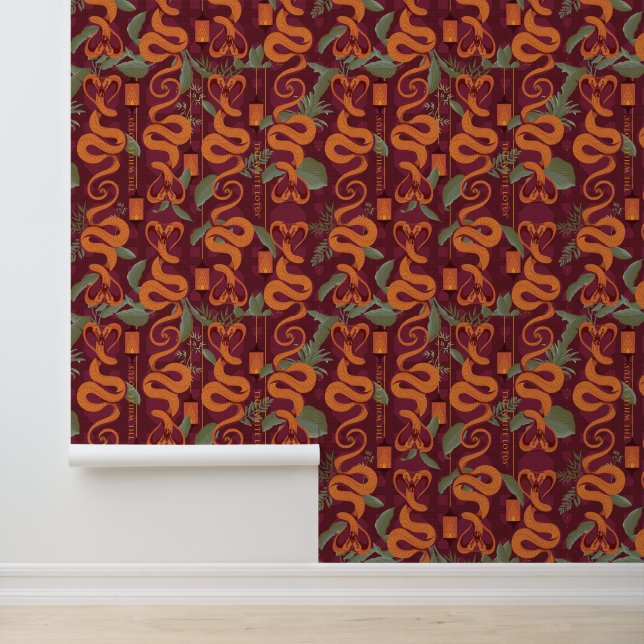 Serpent Luxe Pattern - The White Lotus Wallpaper (Application)