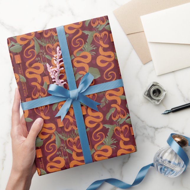 Serpent Luxe Pattern - The White Lotus Wrapping Paper (Gifting)