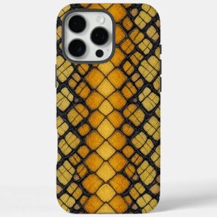 Serpent Luxe: Yellow Python iPhone 16 Pro Max Case