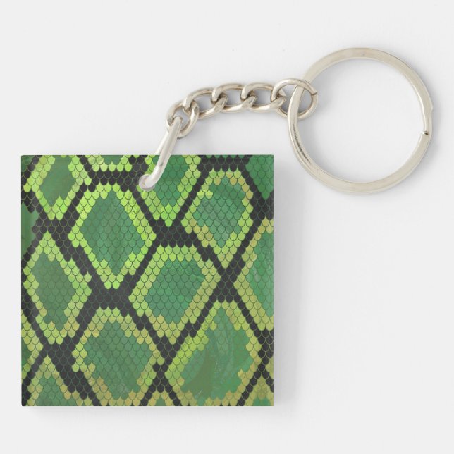 Serpent noir et vert (Dos)