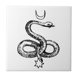 Serpent - Pagan Symbols Tile
