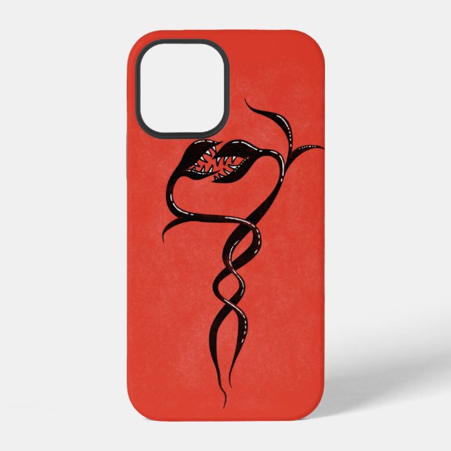 Serpent Plants In Love Sharp Teeth Gothic iPhone Case (Back)