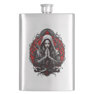 Serpent Priestess of the Shadow Grove Hip Flask