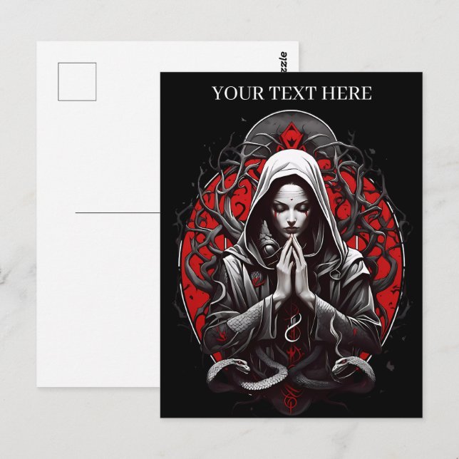 Serpent Priestess of the Shadow Grove Postcard (Front/Back)