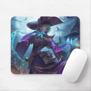 Serpent’s Embrace Gaming Mousepad   Snake Witch