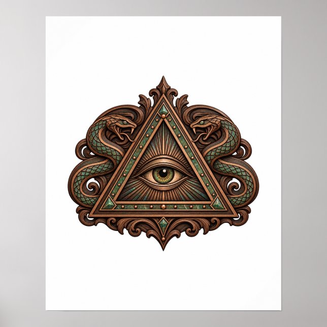 Serpent Scroll Eye Poster (Front)
