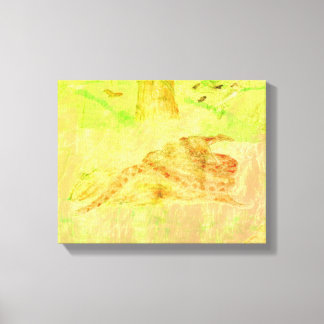 Serpent sur une toile de roche Imprimer