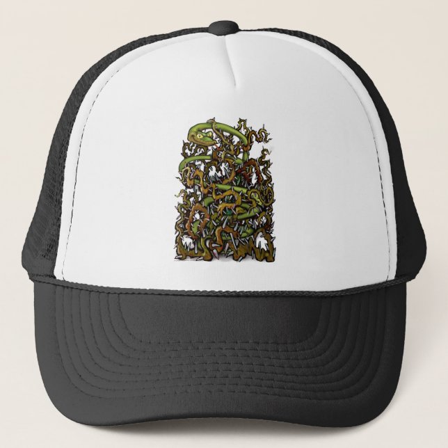 Serpent Thorns Trucker Hat (Front)
