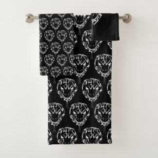 Serpent tribal noir et blanc