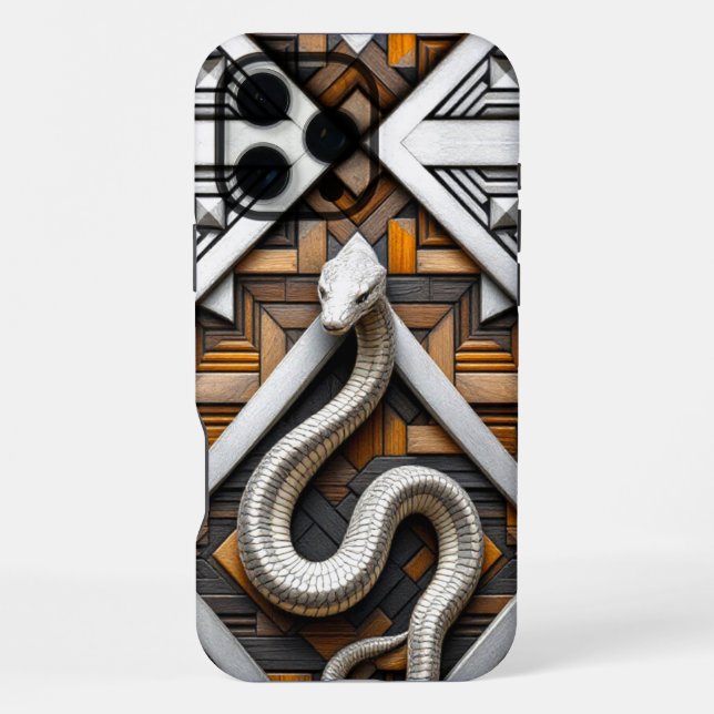 Serpent Wood - Timber Snake  iPhone Case (Back)