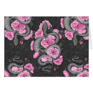 Serpents et roses roses