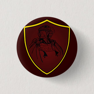 Serpie Sketch Button/Red 1 Inch Round Button