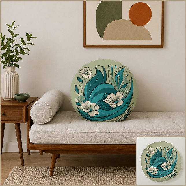 Serqet Round Pillow (Serqet Round Pillow (Front & Back)
)