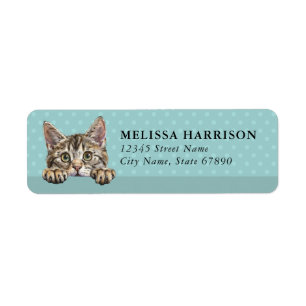 Serrade Cat Return Address Labels