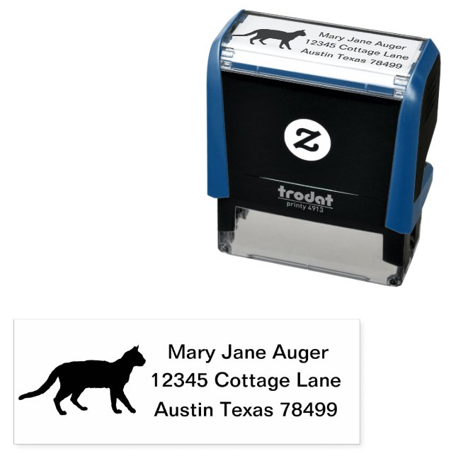 Serrade Petit Cat Personalized  Self-inking Stamp (In Situ)
