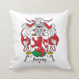 Serrao Family Crest Throw Pillow