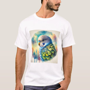 Serrated parakeet 220924AREF129 - Watercolor T-Shirt