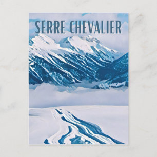 Serre Chevalier Ski resort Postcard