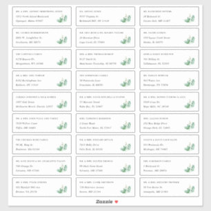 Serre   Étiquettes de adresse individuels