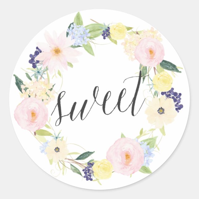 Serre florale Pastel Spring | Stickers doux (Devant)