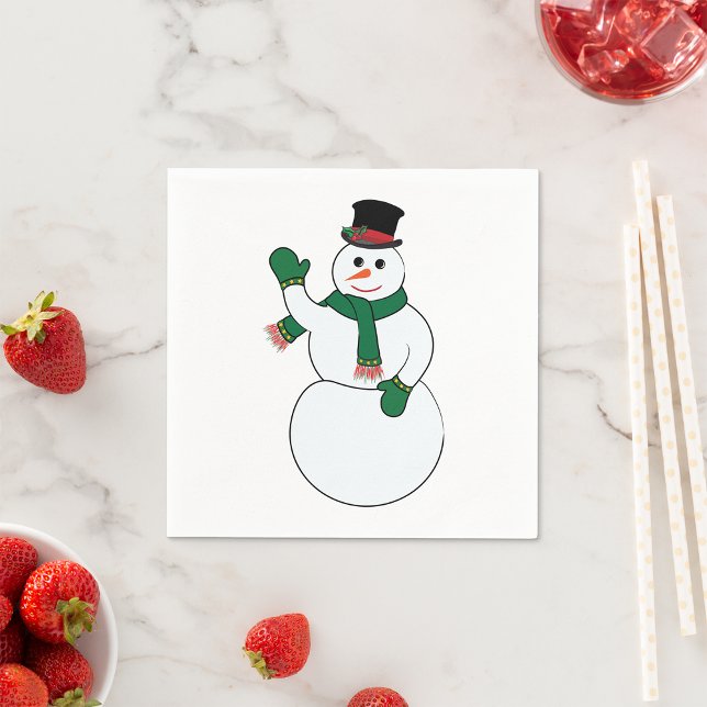 Serrer des serviettes en papier Snowman (Créateur téléchargé)