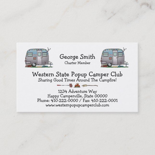 Serro Scotty Camper Business Card (Front)