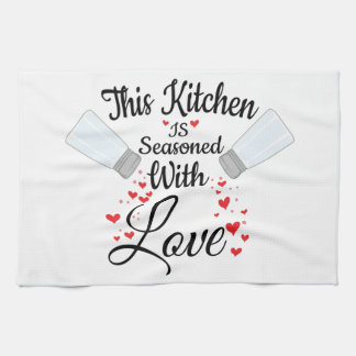 Serti Avec L'Amour Serviette De Cuisine