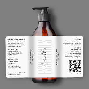 Sérum cosmétique de beauté simple moderne produit