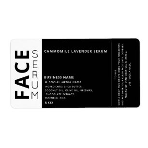 Sérum professionnel minimaliste noir
