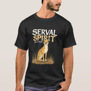 Serval Cat Exotic Feline African Wildcat Wildlife T-Shirt