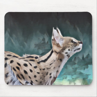 Serval Cat Mouse Pad